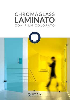 Copertina brochure Chromaglass Laminato con film colorato